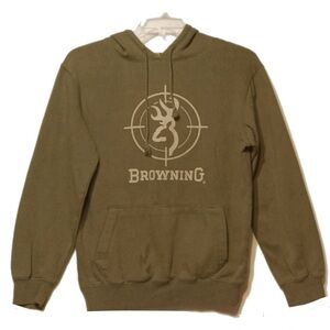 Browning Buckmark Pullover Hoodie Army Green S/P